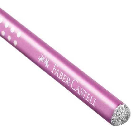 Μολύβι Faber Castell Grip Sparkle B Ροζ image 1