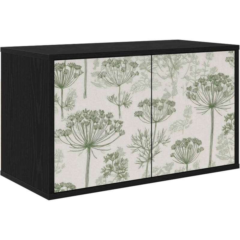 Έπιπλο Τηλεόρασης VidaXL GOTHA Επιτοίχιο 69 x 33 x 40 cm - Μαύρη Δρυς
