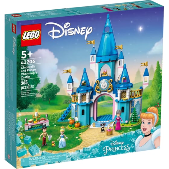 LEGO® Disney Princess Cinderella and Prince Charming's Castle (43206) image 0