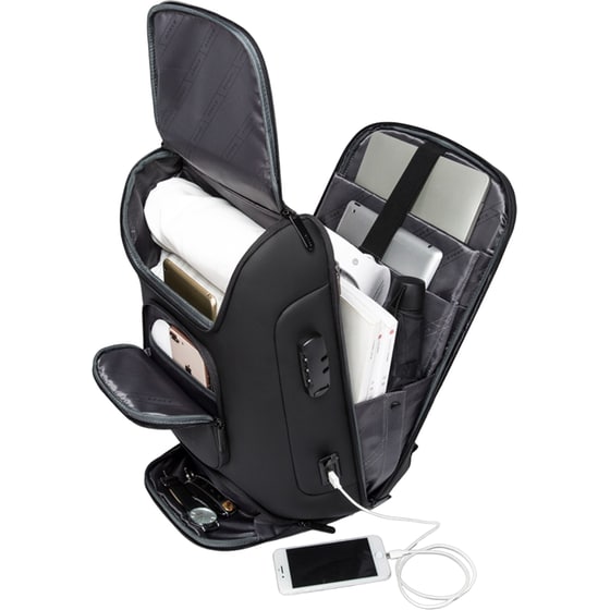 Τσάντα Laptop Bange 7216 Plus 15.6" Αδιάβροχη - Μαύρο image 3