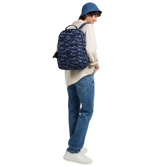 Τσάντα Πλάτης Kipling Seoul PC Case Fun Ocean Πολλών Θηκών image 6