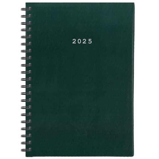 Ημερολόγιο Ημερήσιο Next 2025 Basic 12M Σπιράλ 17x25 cm Πράσινο image 0