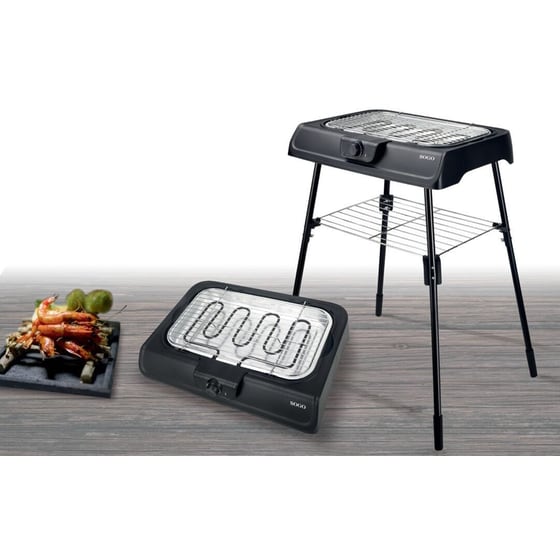 SOGO BAR-SS-10381 2000 W Μαύρο Ηλεκτρική Ψηστιέρα image 6