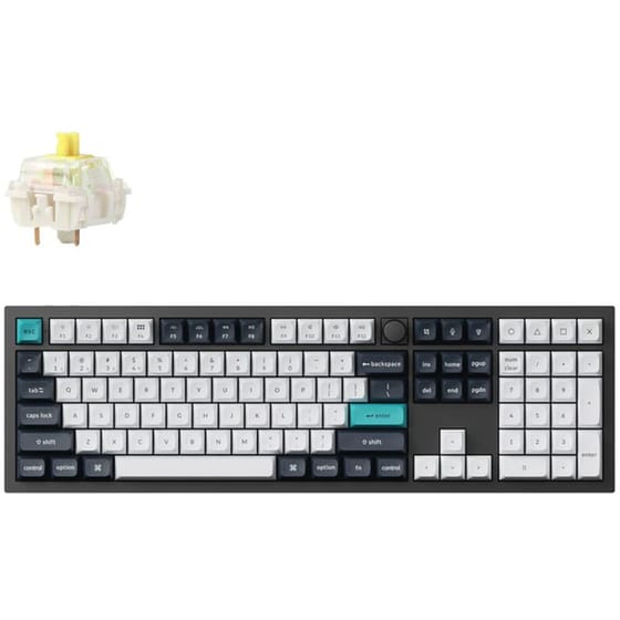 Keychron Q6M-M4 Gaming Ασύρματο Bluetooth Μηχανικό Πληκτρολόγιο RGB Μαύρο (US) image 0