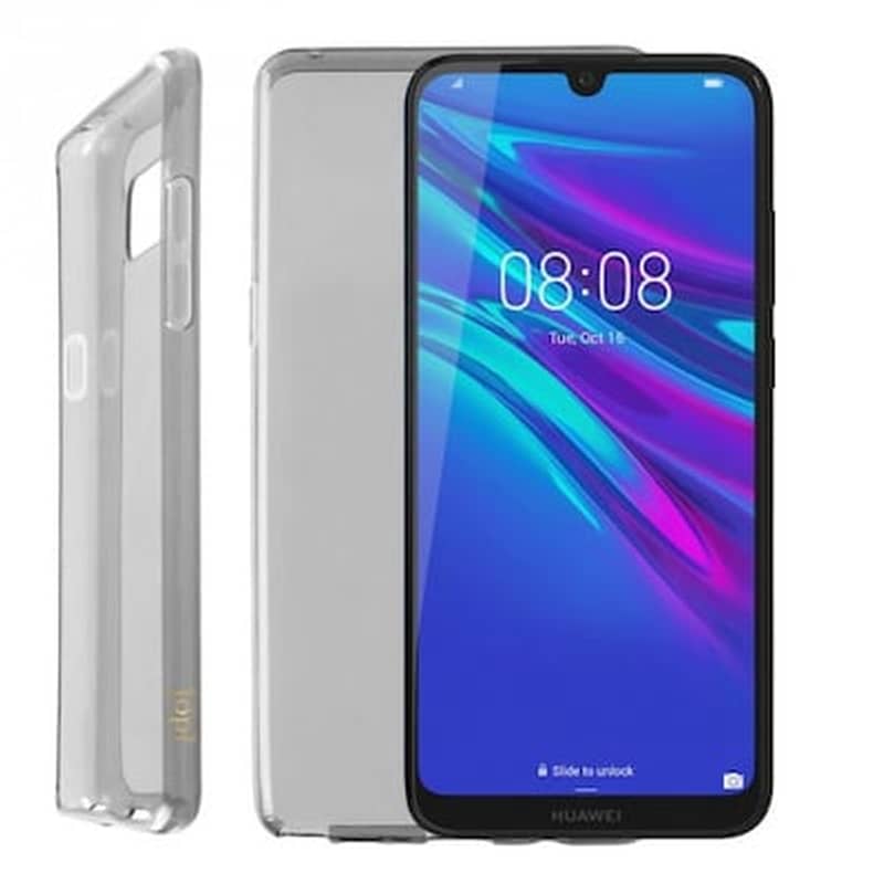 Θήκη Huawei Y6 2019/Y6 Pro 2019 - Idol 1991 Air Slim TPU - Διάφανο Γκρι IDOL 1991