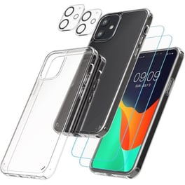 Σετ Προστατευτικό οθόνης / καμερών & Θήκη Apple iPhone 12/iPhone 12 Pro Kwmobile Temperded Glass 5 σε 1