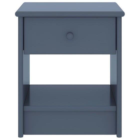 Κομοδίνο Vidaxl Από Μασίφ Ξύλο Πεύκου 35x30x40 cm - Ανοιχτό Γκρι image 2