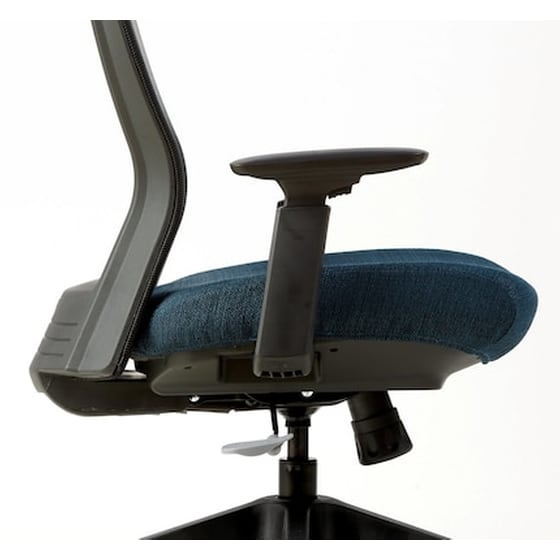 Εργονομική Καρέκλα Εργασίας M5 Μπλε Ύφασμα/μαύρο Δίχτυ image 1