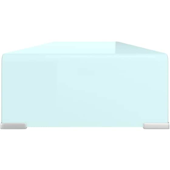 Έπιπλο Τηλεόρασης Vidaxl Γυάλινο 100x30x13 cm - Λευκό image 3