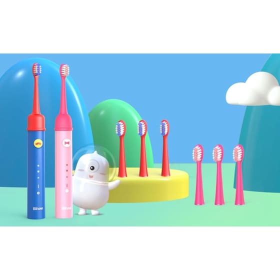 Παιδική Ηλεκτρική Οδοντόβουρτσα BITVAE K7S Moustache - Μπλε image 1