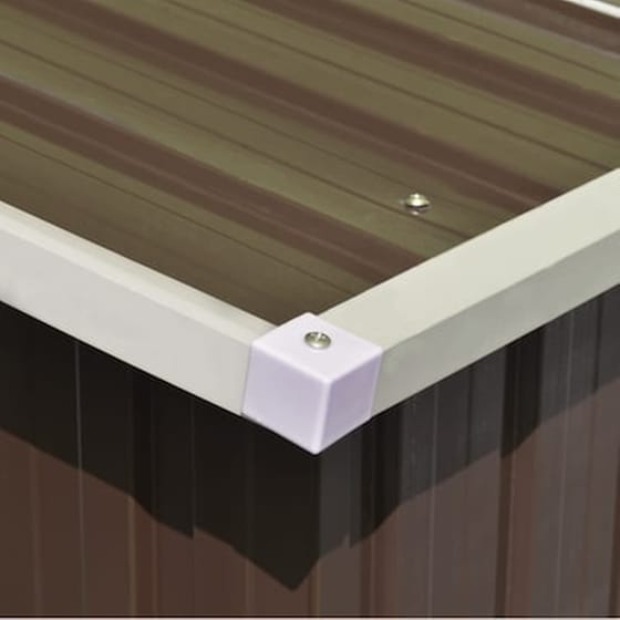 Vidaxl Αποθήκη Κήπου Καφέ 257 X 597 X 178 Εκ. Μεταλλική image 3