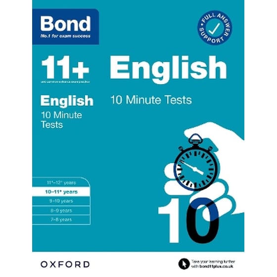 Bond 11+: Bond 11+ 10 Minute Tests English 10-11 years: For 11+ GL assessment and Entrance Exams image 0