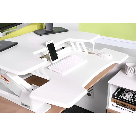 Γραφείο Gaming Eureka Ergonomic από MDF 90x81.5cm - Λευκό image 4