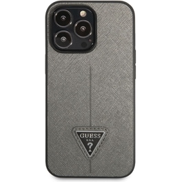 Guess “triangle Metal Logo Collection” Θήκη Προστασίας Από Δερματίνη – Iphone 11 (καφέ – Guhcp13lpsatlg)