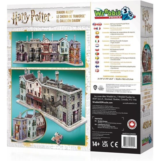 3D Παζλ Wrebbit - Harry Potter: Diagon Alley (450 Κομμάτια) image 3