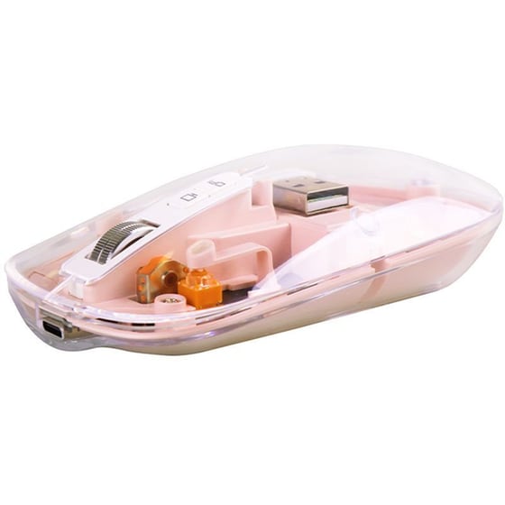 Nod Cyber Rechargeable Ασύρματο Ποντίκι Pink image 2