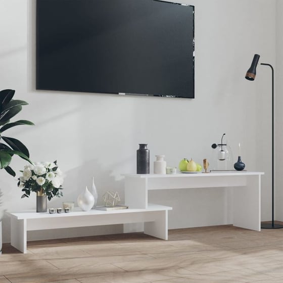 Έπιπλο Τηλεόρασης VidaXL από Μοριοσανίδα 180x30x43 cm - Λευκό image 1