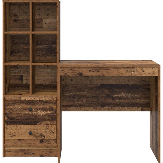 Γραφείο VidaXL 125,5x50x127 cm - Παλιό Ξύλο (2 τεμ.) image 5