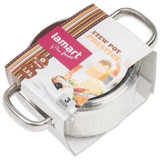 Κατσαρόλα LAMART PRESTIGE LTSS1695 16 cm 1.9 L Inox image 2