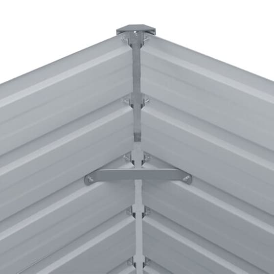 Vidaxl Ζαρντινιέρα Ψηλή Πράσινη 100x100x77 Εκ. Από Γαλβανισμένο Χάλυβα image 5