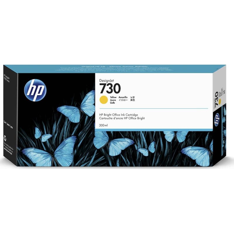 HP HP 730 300-ml Yellow DesignJet Ink Cartridge Κίτρινο Μελάνι Εκτυπωτή HP