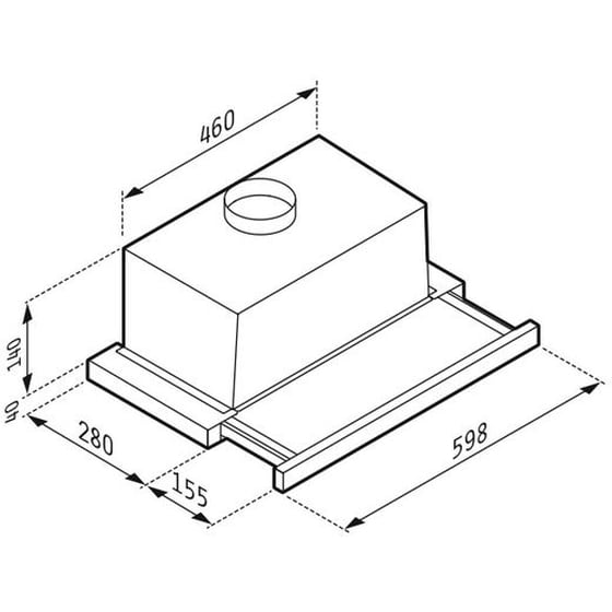 PYRAMIS 065017102 60 cm Λευκό Απορροφητήρας Συρόμενος image 1