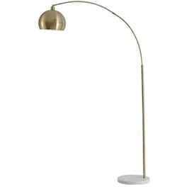 Φωτιστικό Δαπέδου Aca Decor Matilda Ml312401fb Brass Μέταλλο/Μάρμαρο - Χρυσό/Λευκό