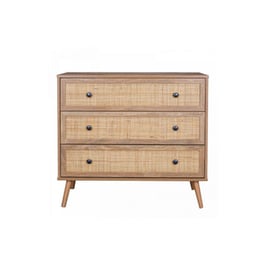 Ξύλινη Συρταριέρα Pakoworld Oslo  90x39x79cm - Sonoma
