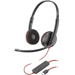 Ενσύρματα Ακουστικά με Μικρόφωνο Poly Blackwire C3220 - Μαύρο