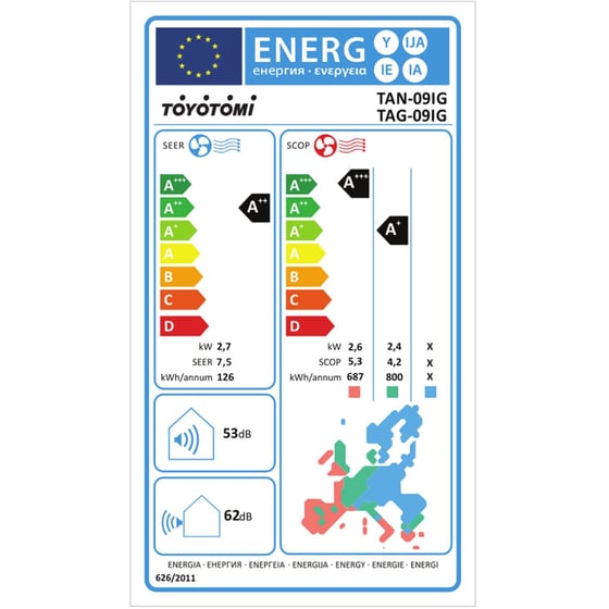 ΤΟΥΟΤΟΜΙ IKIGAI TAN-09IG 9000 BTU A++/A+++ με Ιονιστή και Wi-Fi Κλιματιστικό image 7