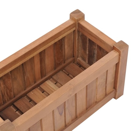 Vidaxl Ζαρντινιέρα 50 X 25 X 25 Εκ. Από Μασίφ Ξύλο Teak image 5