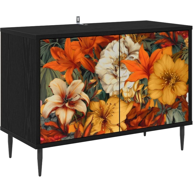 Έπιπλο Τηλεόρασης VidaXL GENNEP 69 x 33 x 50,5 cm - Μαύρη Δρυς