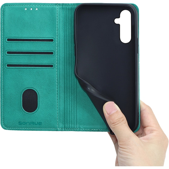 Θήκη Samsung Galaxy A34 5G - Sonique Vintage Magnet Book -  Βεραμάν image 4