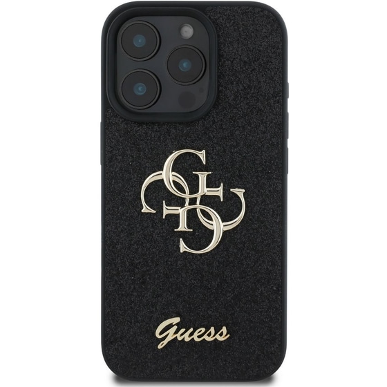 Θήκη Apple iPhone 16 Pro Max Guess Fixed Glitter 4G - Μαύρο image 4