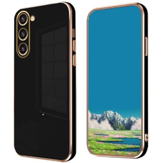 Θήκη Samsung Galaxy S23 - Bodycell Gold Plated - Μαύρο image 0
