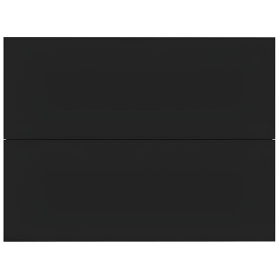 Κομοδίνο Vidaxl Από Μοριοσανίδα 2τμχ 40x30x30 cm - Μαύρο image 3