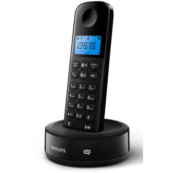 Ασύρματο Τηλέφωνο Philips D1651B/GRS - Μαύρο image 1