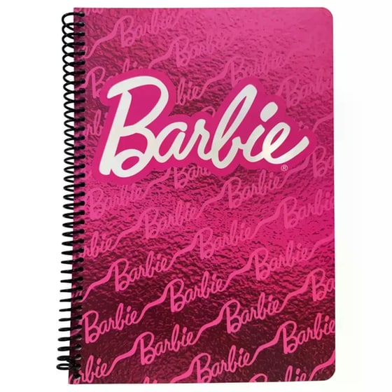 Τετράδιο Σπιράλ Gim 2 Θεμάτων 70 Φύλλων Barbie Pink-Purple image 0
