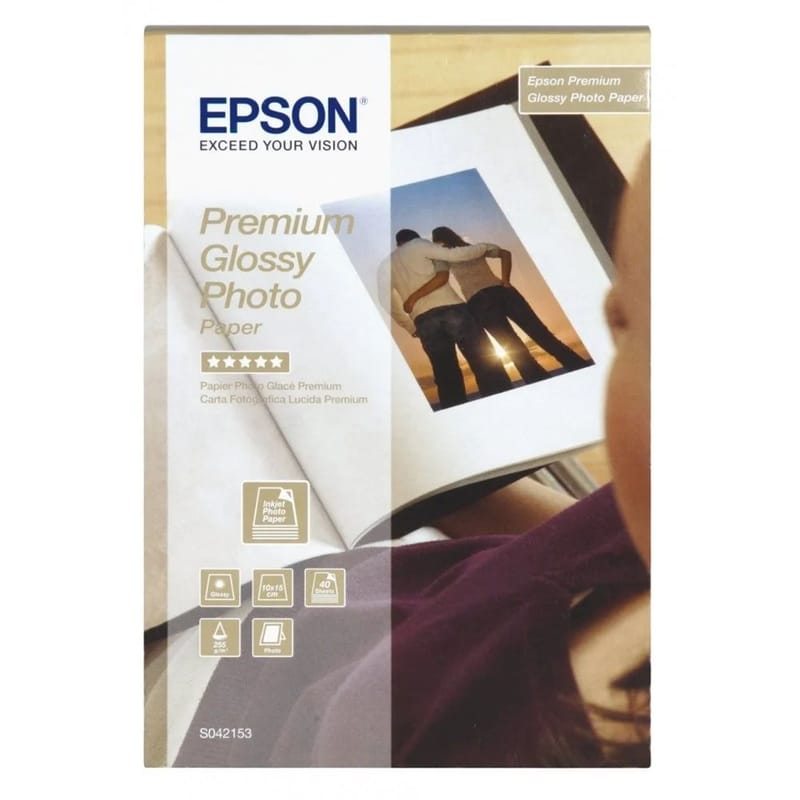 EPSON Epson Φωτογραφικό Χαρτί Gloss A6 255 gr/m² για Inkjet Εκτυπωτές 40 φύλλα