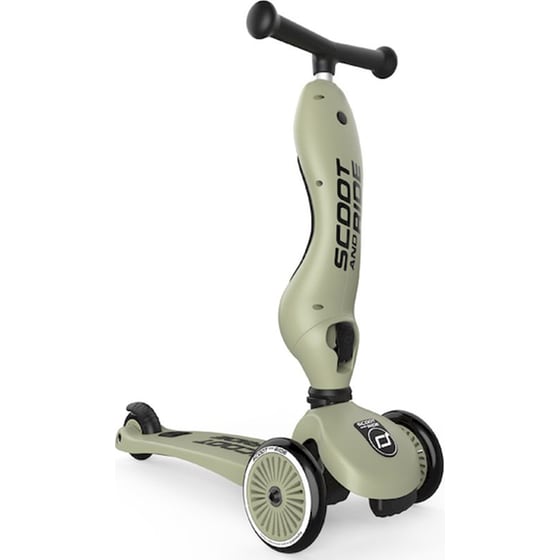 Παιδικό Πατίνι Τρίτροχο Πολυμορφικό 2 σε 1 Scoot & Ride Highwaykick 1 - Olive image 1