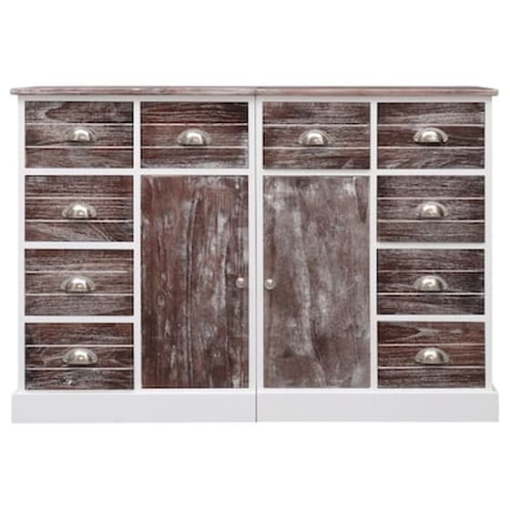 Vidaxl Μπουφές Με 10 Συρτάρια Καφέ 113 X 30 X 79 Εκ. Ξύλινος image 3