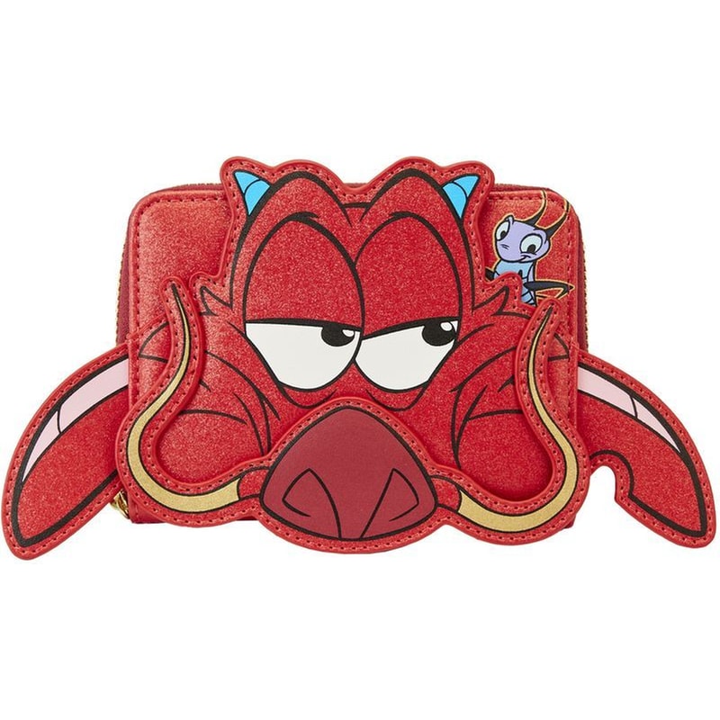 Πορτοφόλι Loungefly - Disney - Mulan 25Th Anniversary Mushu Glitter Cosplay Zip Around Wallet (WDWA2581)