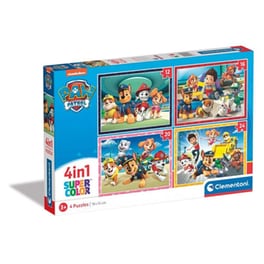 Παιδικό Παζλ Clementoni 4 In 1 Supercolor Nickelodeon Paw Patrol (72 Κομμάτια)