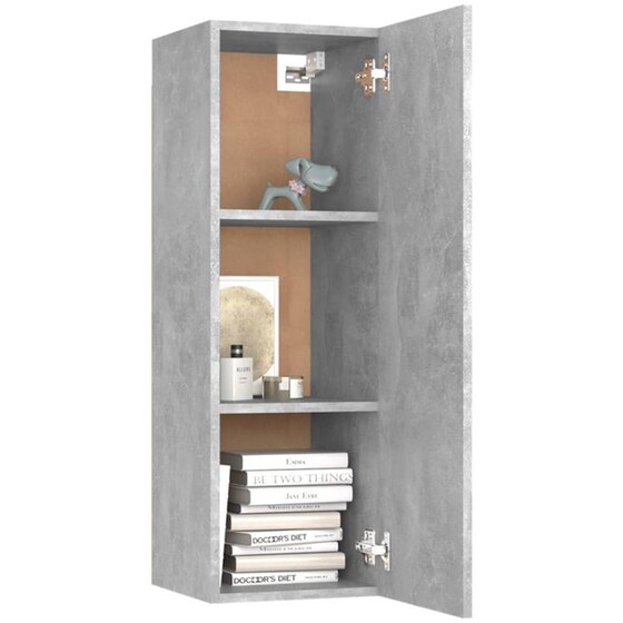 Έπιπλο Τηλεόρασης VidaXL από Μοριοσανίδα 30.5x30x90cm - Γκρι image 6