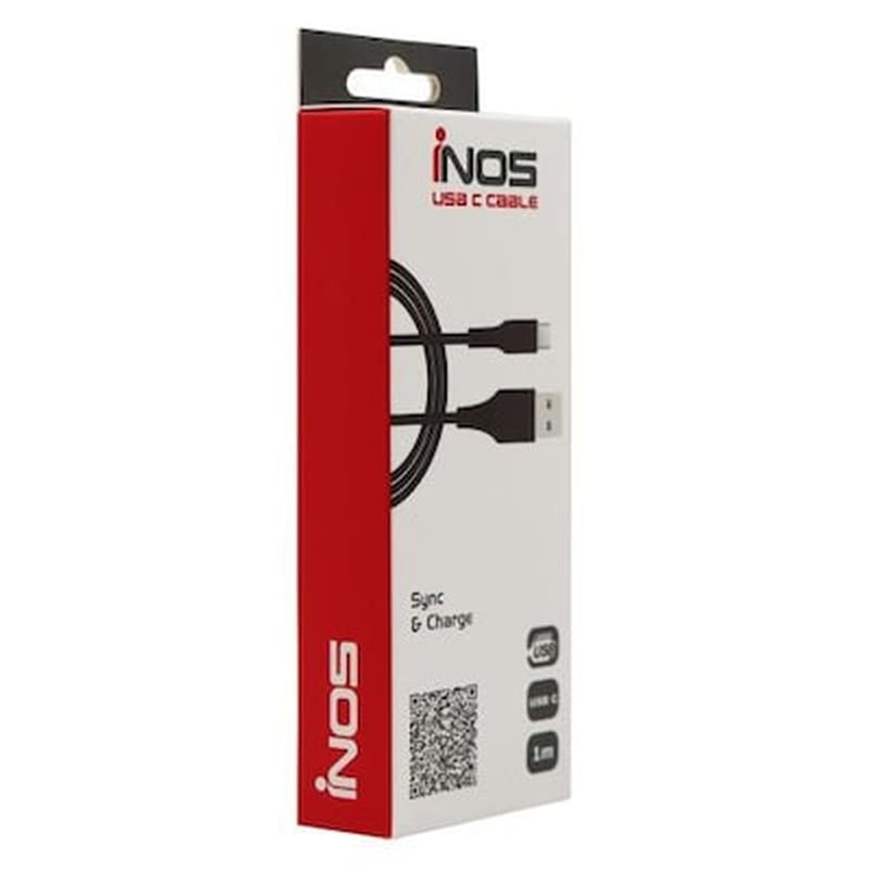 Καλώδιο δεδομένων Inos Usb to Usb-C 1m – Black