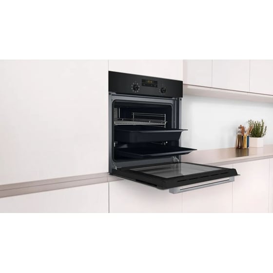 PITSOS PH12M41B0 66 Lt Μαύρο Εντοιχιζόμενος Φούρνος Άνω Πάγκου image 3