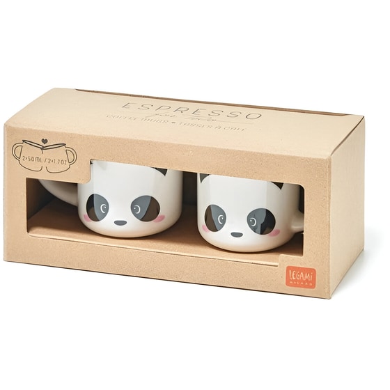 Σετ Κούπες Espresso Legami Panda 2τμχ από Πορσελάνη 50 ml - Λευκό image 2