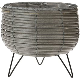Κασπώ με Βάση Spitishop Κ-Μ 430000710 από Πλαστικό φ20.5x19.5 cm - Γκρι/Μαύρο