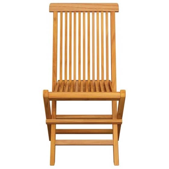 Vidaxl Καρέκλες Κήπου 4 Τεμ. Από Μασίφ Ξύλο Teak Με Ανθρακί Μαξιλάρια image 5