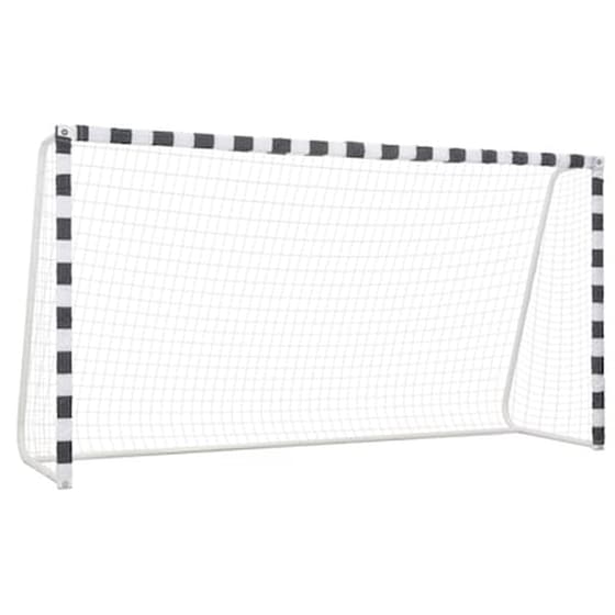 Vidaxl Τέρμα Ποδοσφαίρου Ασπρόμαυρο 300 X 160 X 90 Εκ. Μεταλλικό image 1